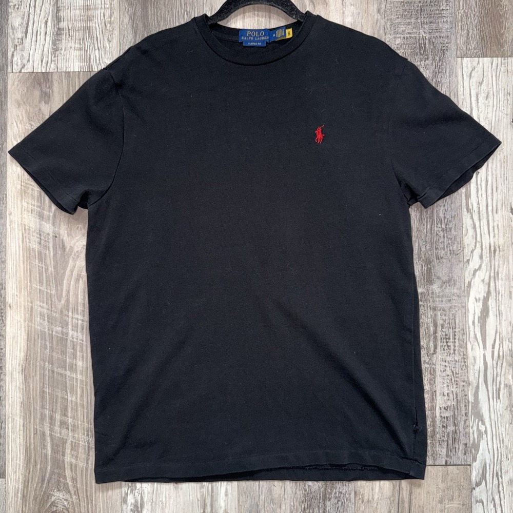 Polo Ralph Lauren Men's Shirt Short Sleeve Black Classic Fit Size Medium